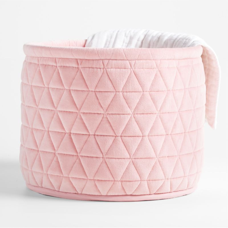 Pink Velvet Kids Storage Bin + Reviews | Crate & Kids | Crate & Barrel