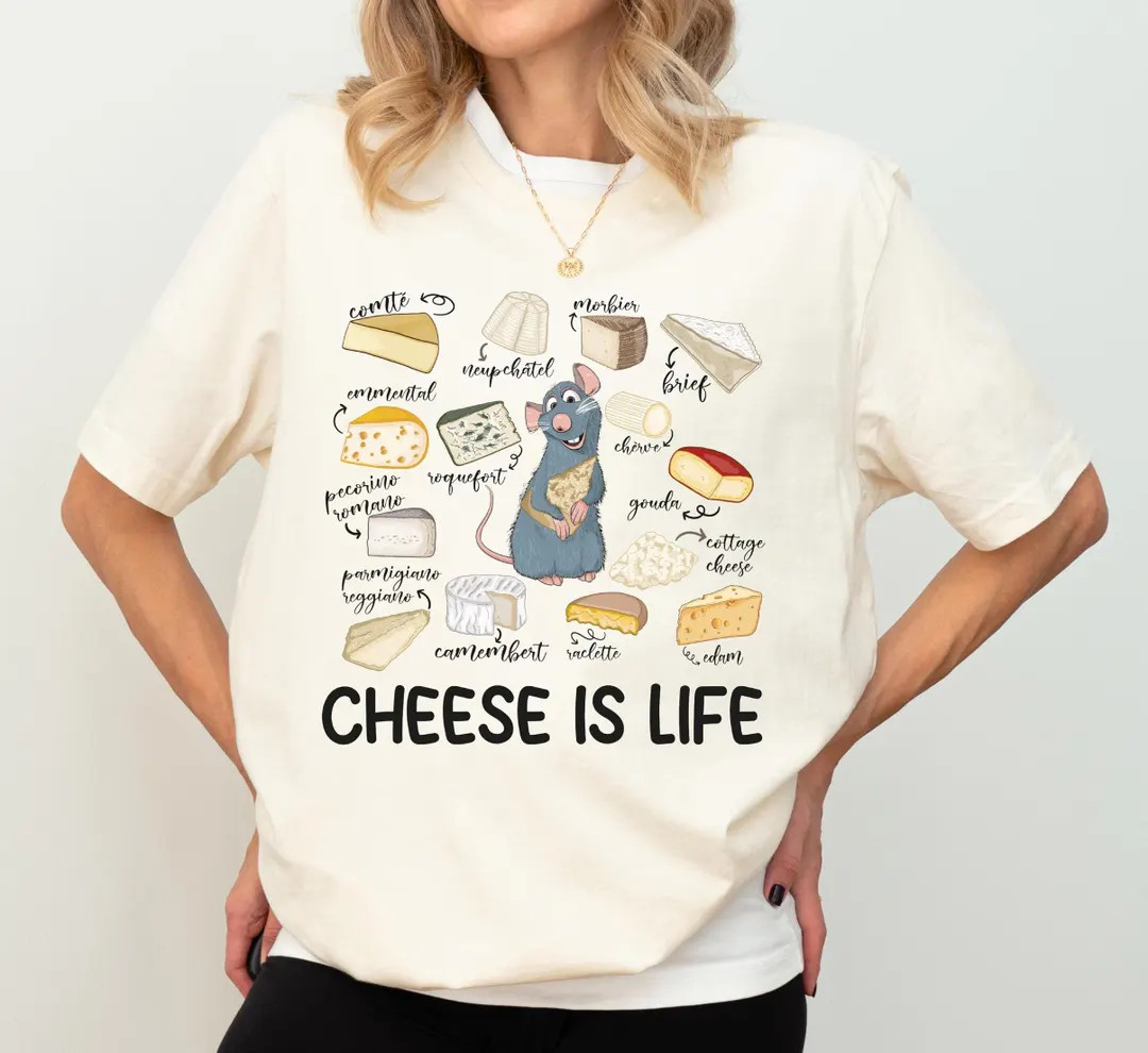 Disney Pixar Ratatouille Shirt, Remy Little Chef Cheese is Life Shirt, Remy's Ratatouille Kids Te... | Etsy (US)