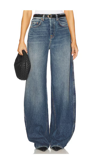 Paola Barrel Leg Long Inseam Jeans in Austin | Revolve Clothing (Global)