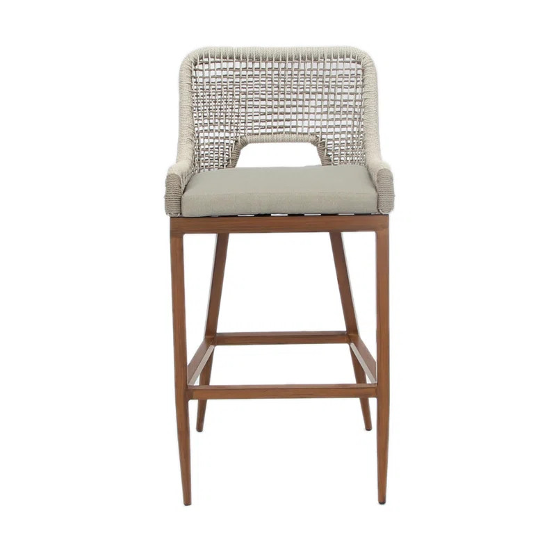 Amari Patio Bar Stool with Cushion | Wayfair North America