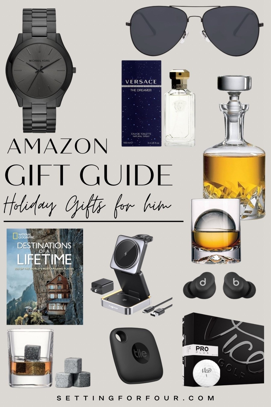 Amazon Holiday Day Gift Guide For Him!
Christmas gifts For husband, brother, son, grandfather, friend, cologne, watch, travel book, decanter, whiskey glasses, barware, charger, tech, sunglasses, apple tile, whiskey stones, beats buds, Amazon findss

#LTKHoliday #LTKMens #LTKGiftGuide