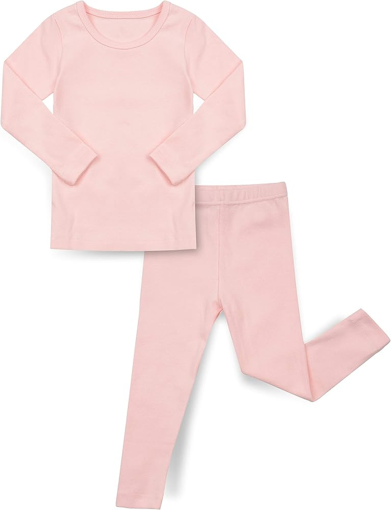 Baby Boys Girls Pajama Set Kids Toddler Snug fit Basic Cotton Sleepwear pjs for Daily | Amazon (US)