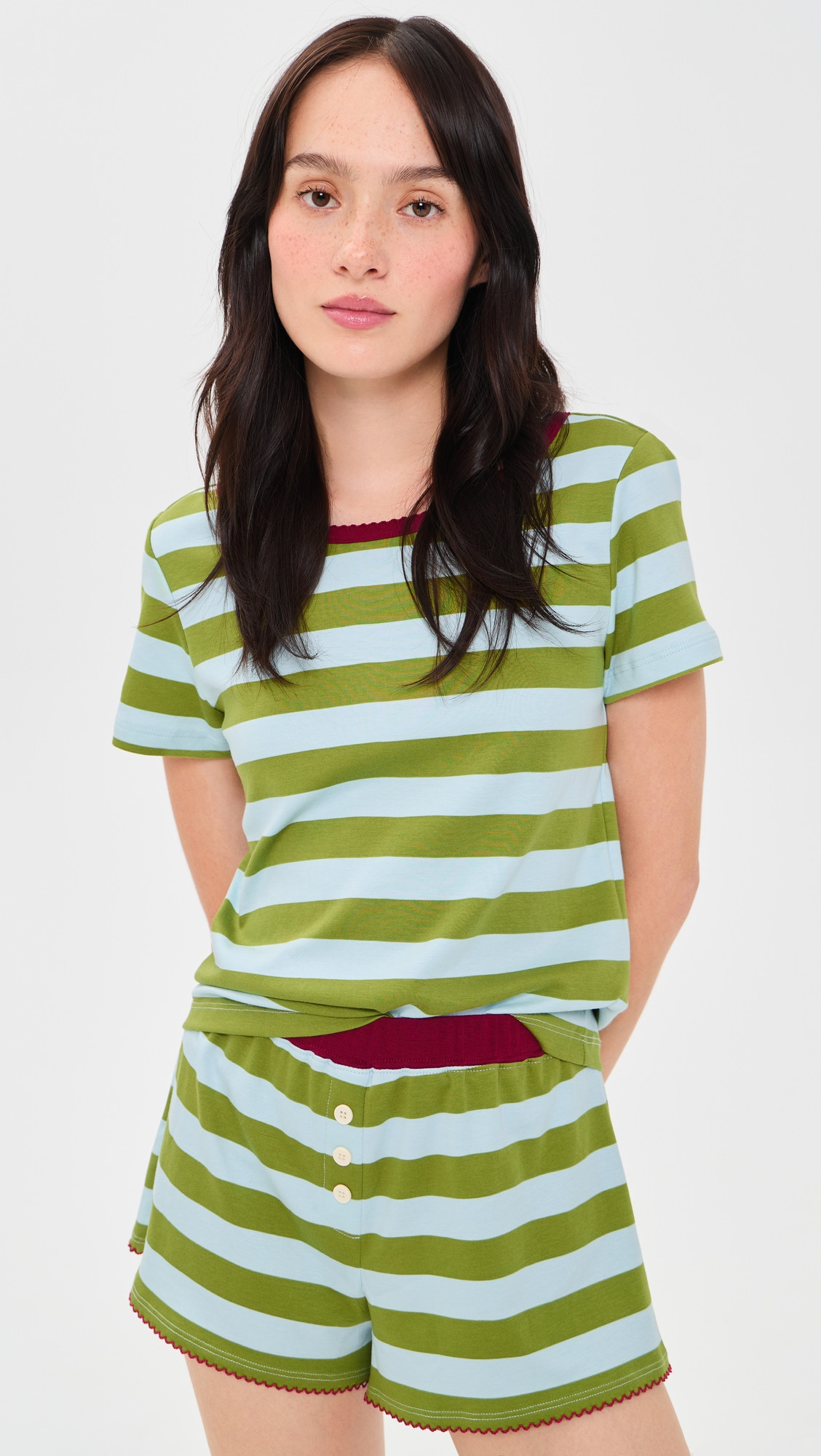 Cozyland by Morgan Lane Baby Jean Tee Olive/Ice M | Shopbop