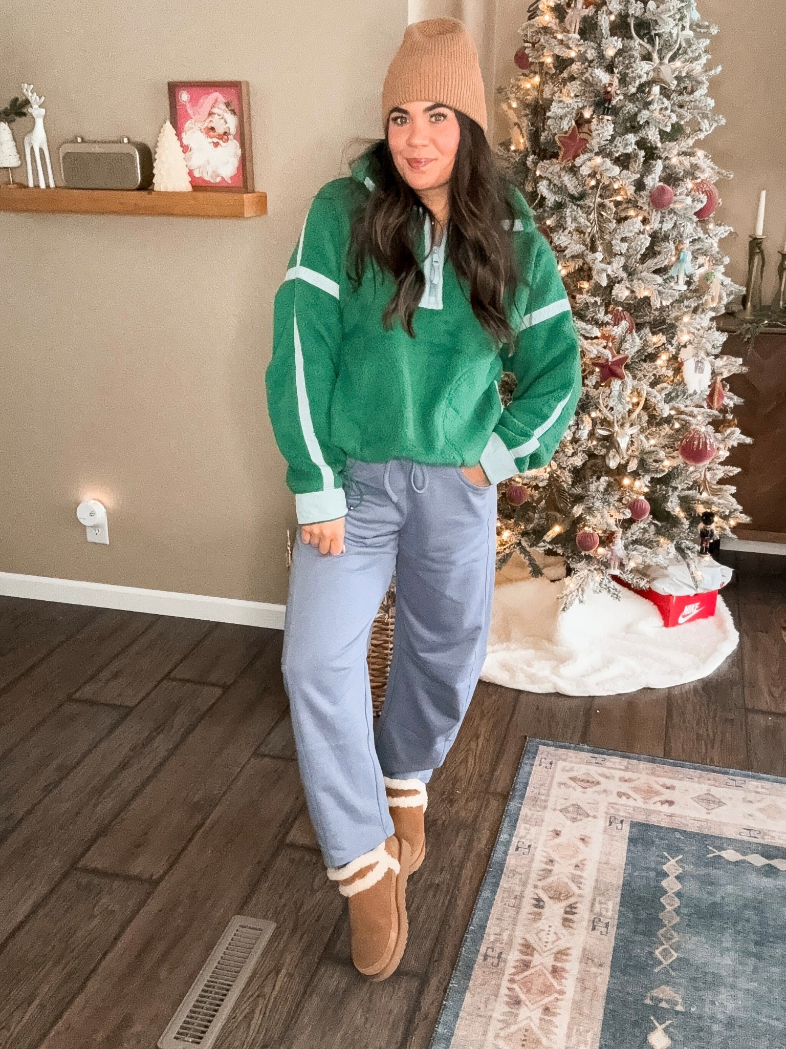 Amazon outfit
Size small Sherpa
Size small barrel sweats

#LTKSaleAlert #LTKCyberWeek #LTKHoliday