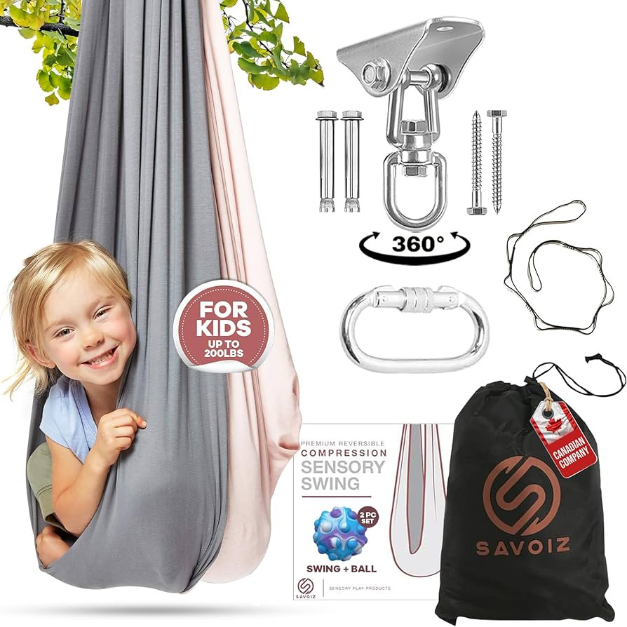 Savoiz - Therapy Swing for Kids - Durable, Adjustable & Easy Install - Suitable for Indoor/Outdoo... | Amazon (US)
