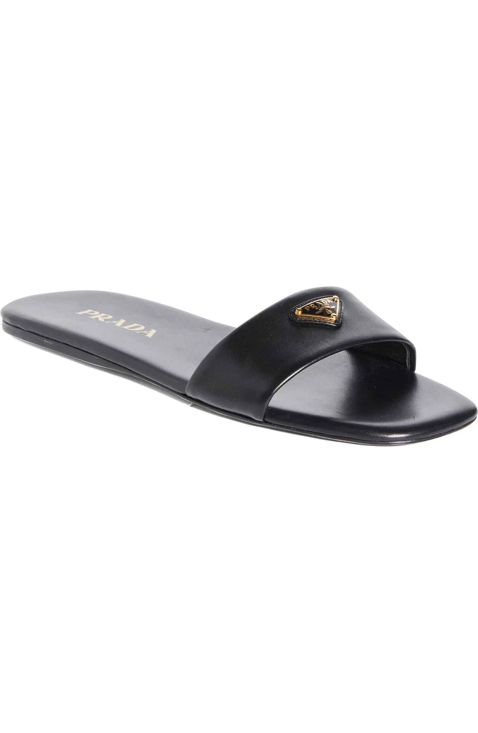 Triangle Logo Slide Sandal (Women) | Nordstrom