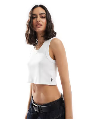 Vans Drew rib tank tip in white | ASOS (Global)