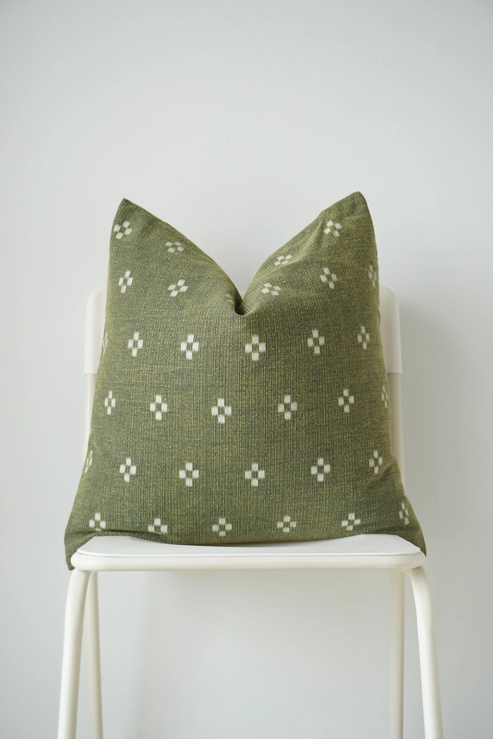 Sage Green Dot Block Print Pillow Case | Etsy (US)