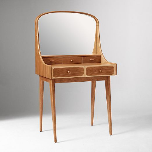 Emma Chamberlain Two-Tone Curved Wood Vanity (30") | West Elm (US)