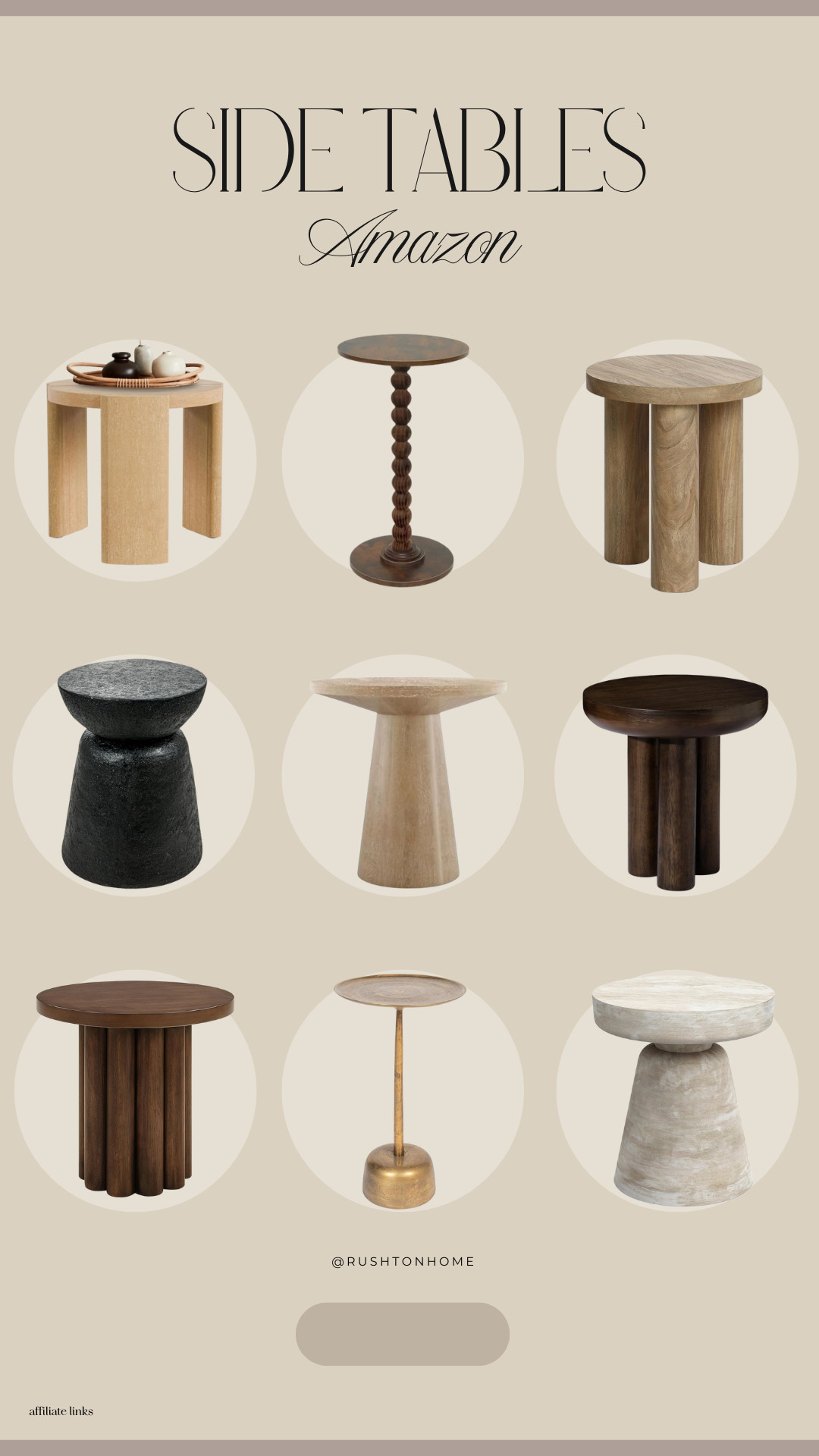 Amazon side tables, amazon end tables, modern side tables amazon, amazon nightstands, neutral side tables amazon, amazon accent tables, round side tables amazon, affordable side tables amazon 

 #LTKHome #LTKStyleTip