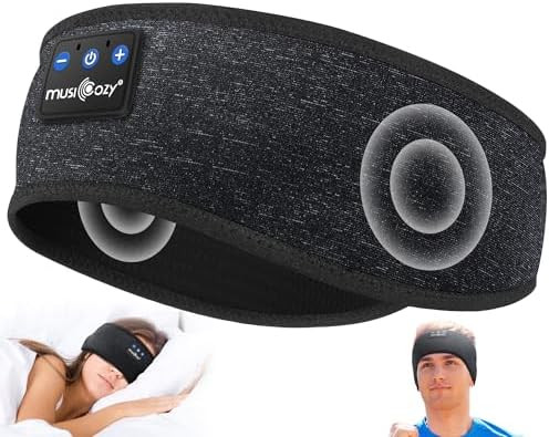 MUSICOZY Sleep Headphones Bluetooth 5.4 Headband, Wireless Earphones Music Sleep Earbuds Sleeping... | Amazon (US)