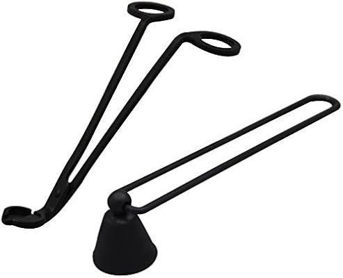 Viscacha Candle Wick Cutter & Long Handle Candle Snuffer Set,Matte Black,Stainless Steel | Amazon (US)