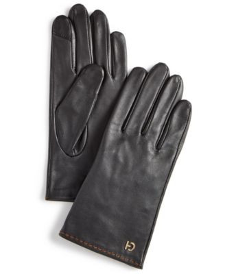Women's Leather Stud Gloves | Macy's