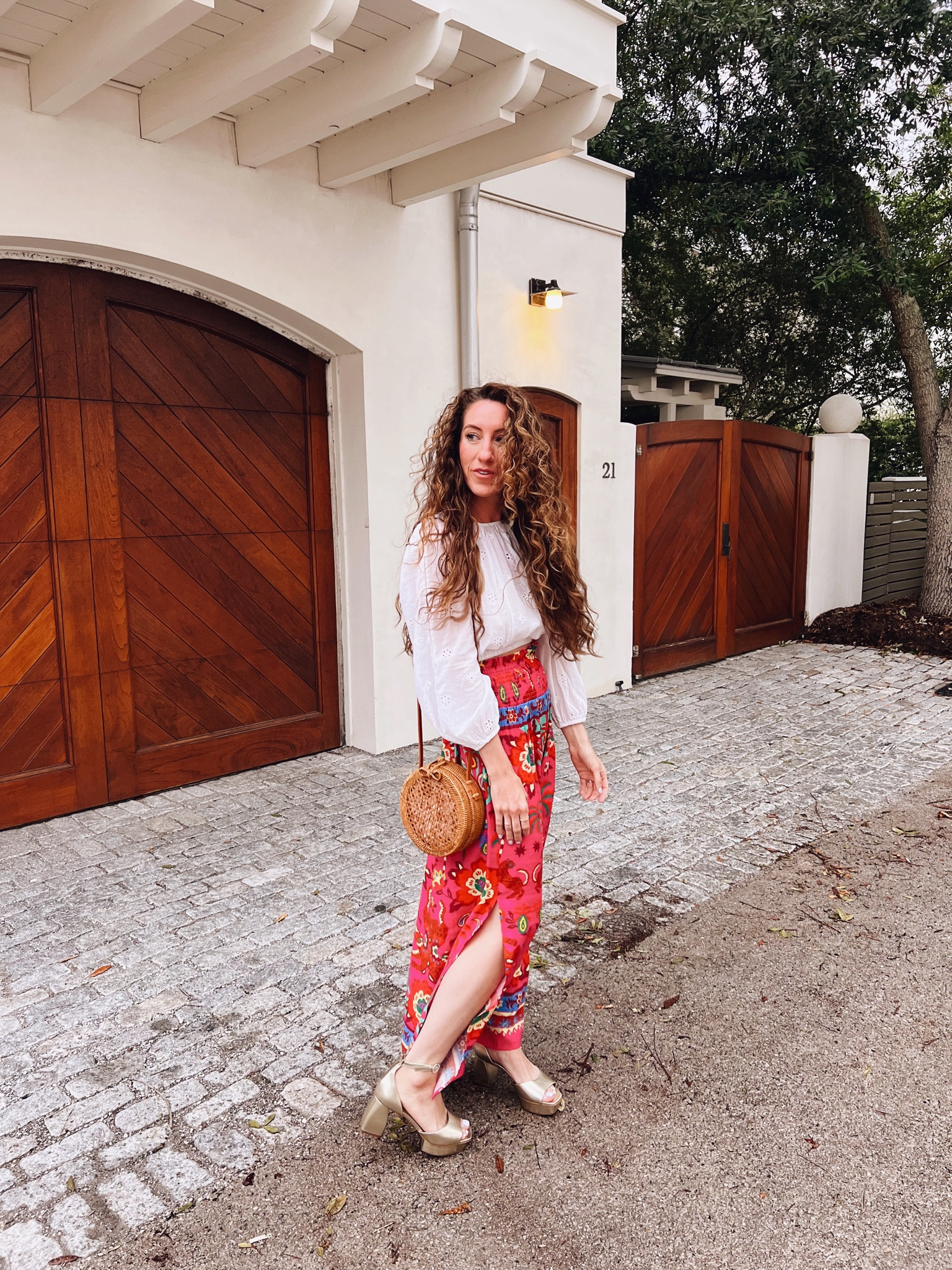 Holding onto summer style a little longer with a farm rio maxi skirt and platform heels from anthropologie. 

#LTKSeasonal #LTKshoecrush #LTKtravel