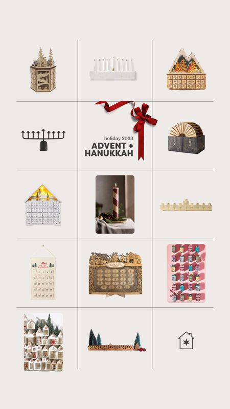 Beautiful advent calendars and menorahs for the home

#LTKHoliday #LTKhome #LTKSeasonal