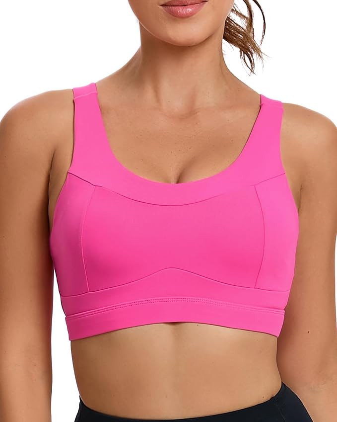 RUNNING GIRL High Impact Sports Bras for Women,Racerback Running Bra Workout Crop Tank Tops Longl... | Amazon (US)