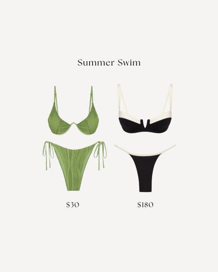 Cute suits for different price ranges 😍 I have the black/white Monday suit and I love it! It’s such high quality and so flattering 

#LTKSwim #LTKSeasonal