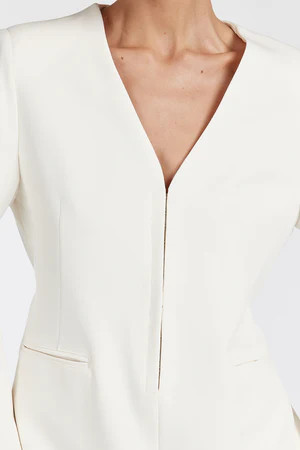 ISSEY OFF WHITE BLAZER MINI DRESS | DISSH