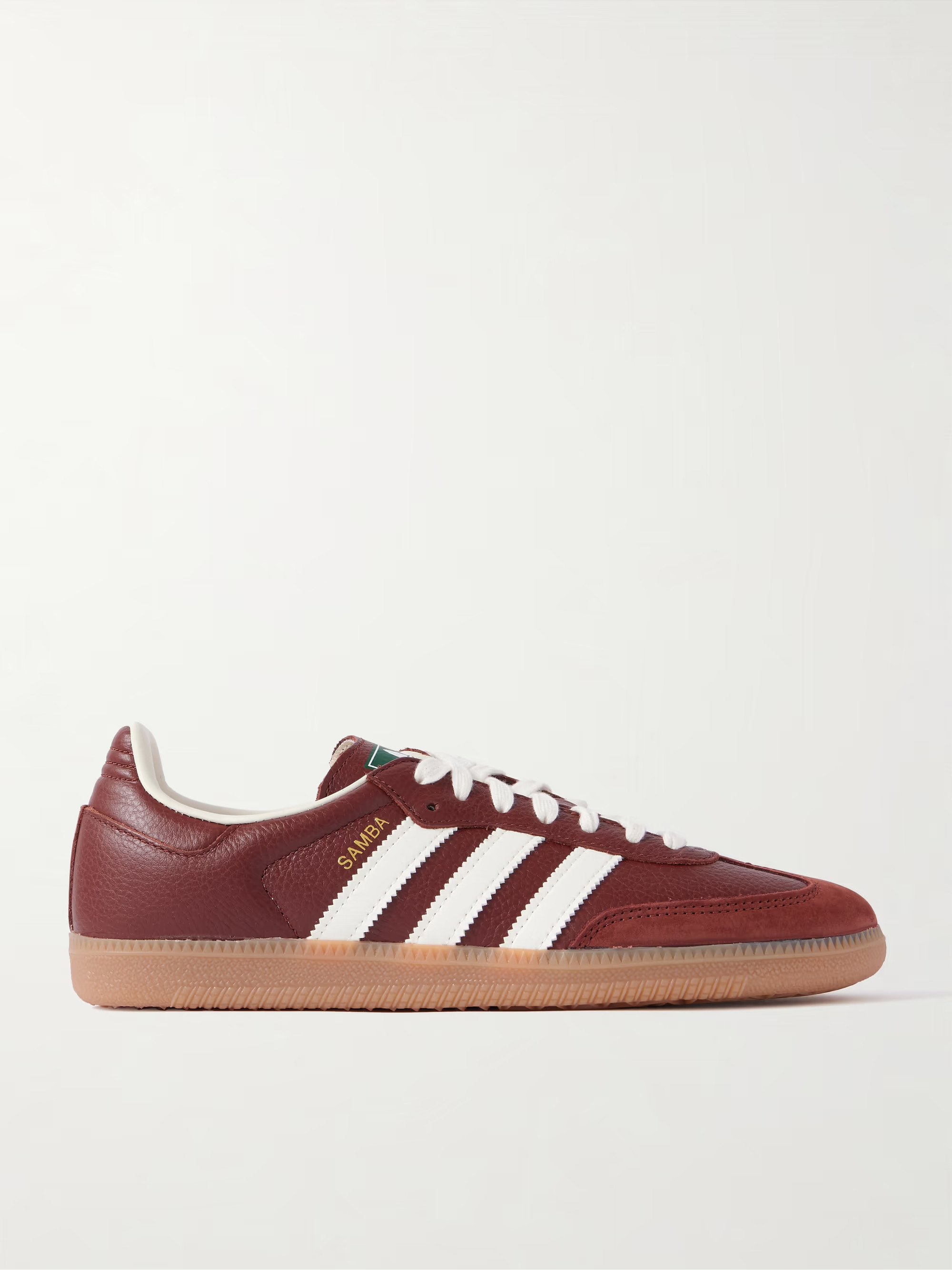 Samba OG suede-trimmed leather sneakers | NET-A-PORTER APAC