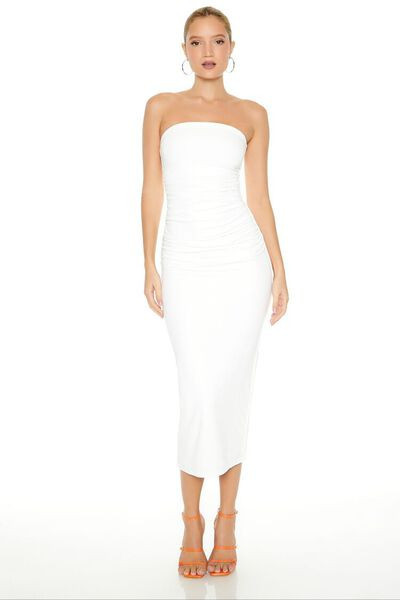 Bodycon Tube Midi Dress | Forever 21