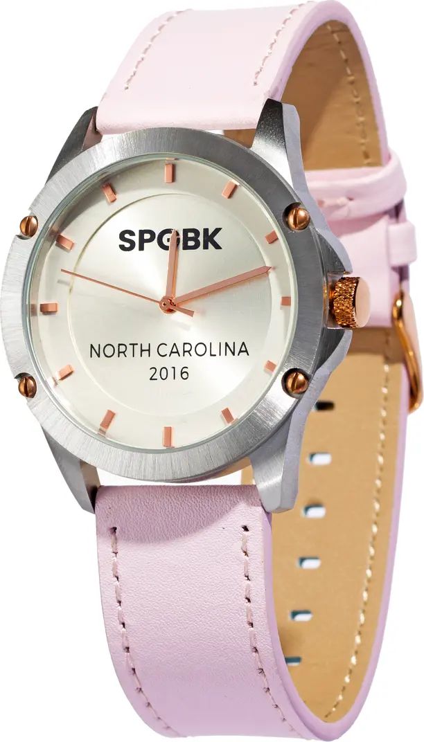 SPGBK Watches Owen Leather Strap Watch, 44mm | Nordstrom | Nordstrom