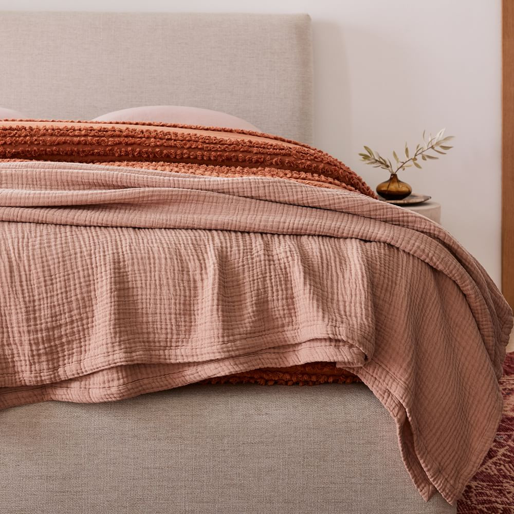 Dreamy Gauze Cotton Blanket | West Elm (US)