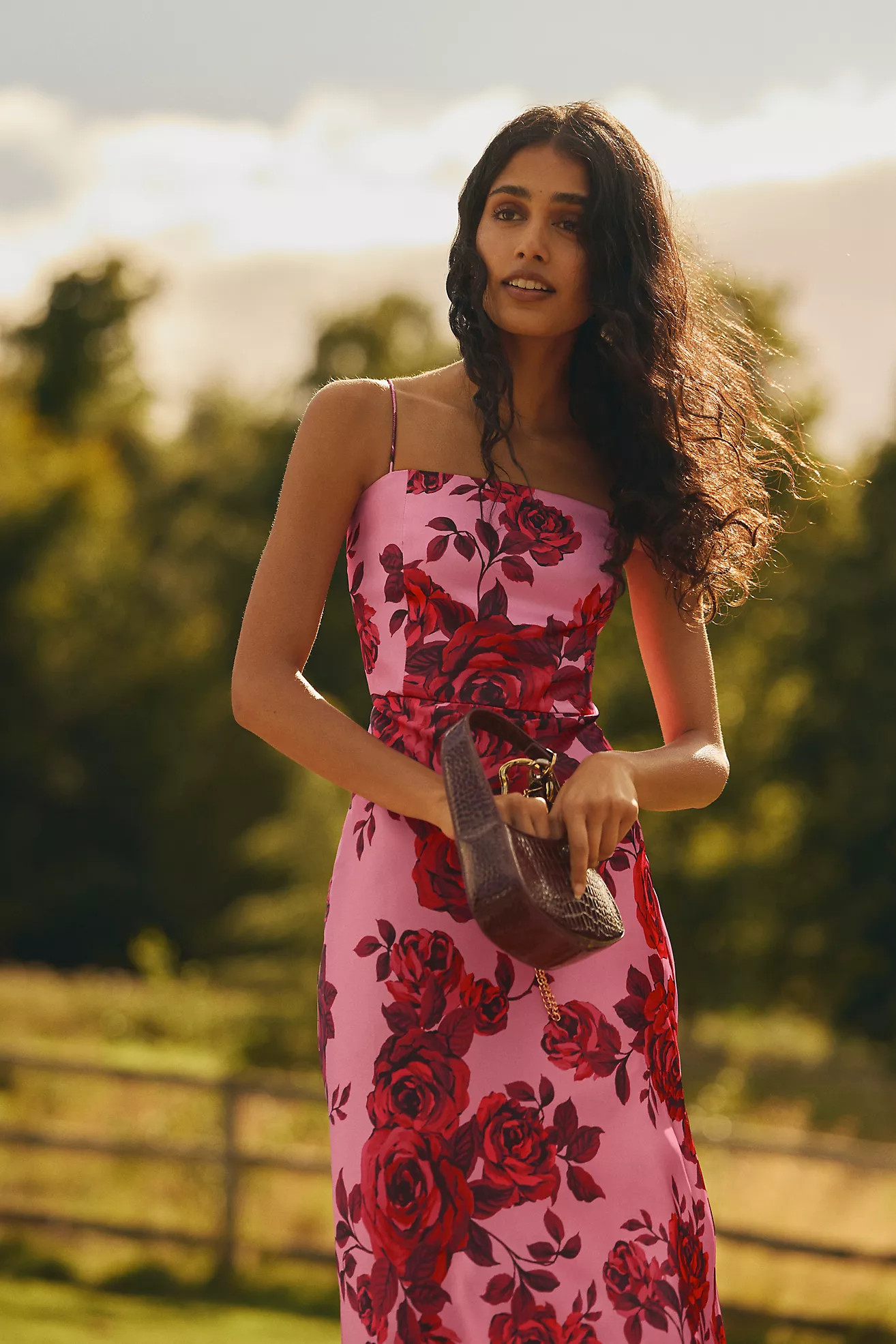 Sachin & Babi Ila Stretch Satin Maxi Dress | Anthropologie (US)