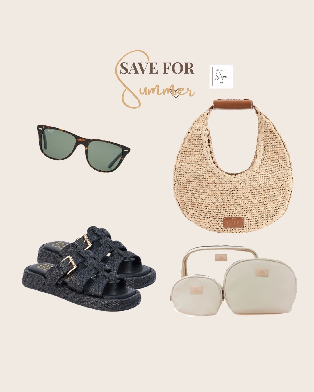 Save this for your next warm-weather reset ☀️

The easiest way to elevate your summer style? Start with versatile staples you’ll wear on repeat. Think chic woven slides, an everyday straw tote, oversized sunnies, and grab-and-go pouches that keep everything organized from beach days to weekend errands.

These are the effortless pieces that make every outfit look put together without trying.

✨ neutral summer accessories
✨ affordable finds
✨ perfect for vacation + everyday wear

#LTKSeasonal #LTKSaleAlert #LTKTravel