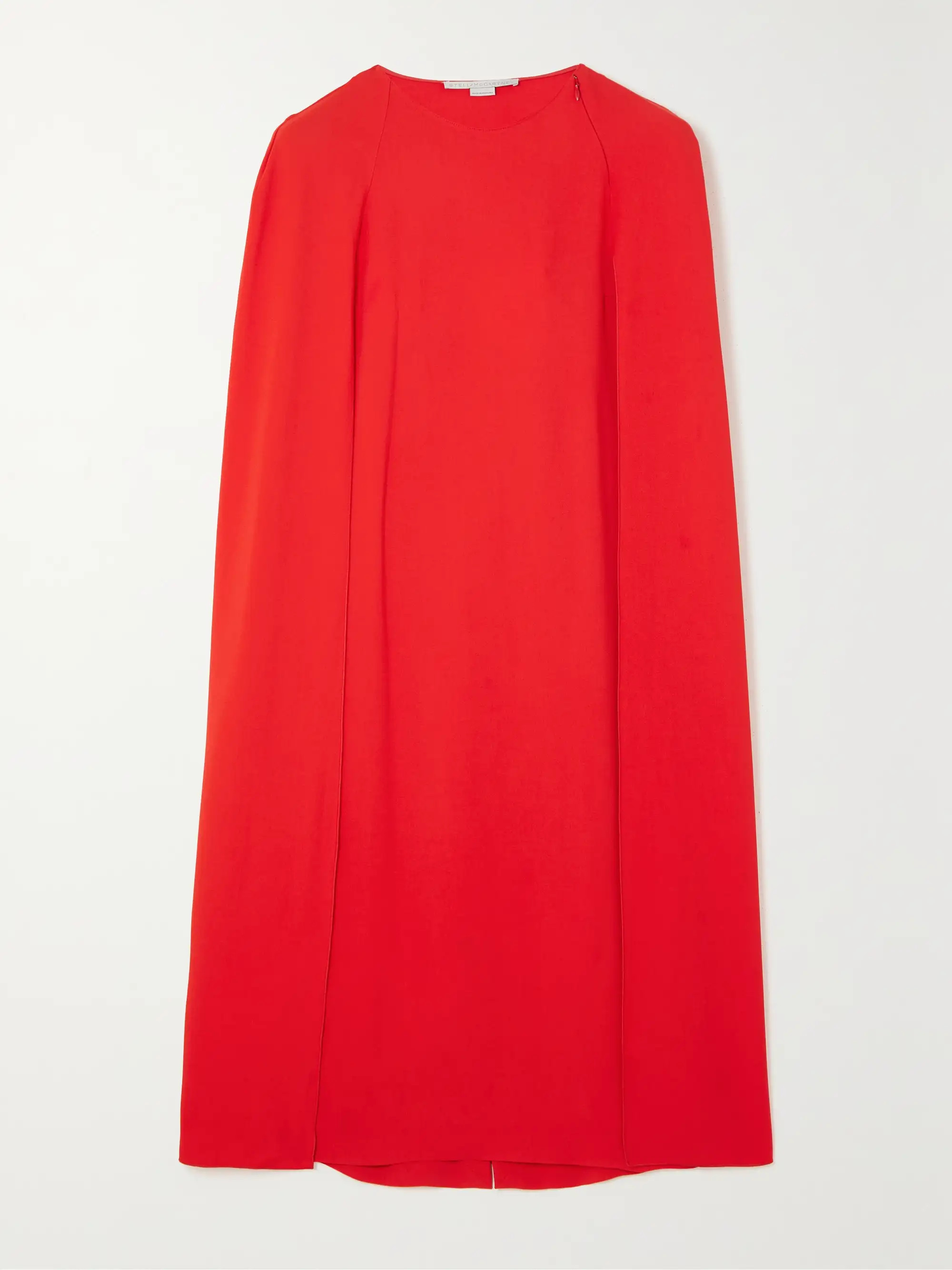 + NET SUSTAIN cape-effect crepe midi dress | NET-A-PORTER (UK & EU)