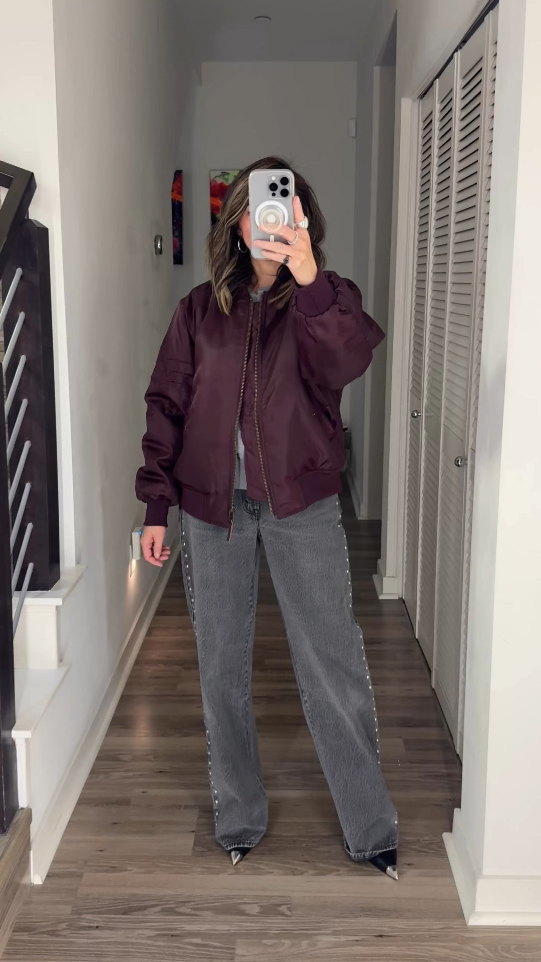 This is my favorite jacket ever! This bomber jacket is so good and will be a forever closet staple. It just launched in this rich burgundy color and is so good. Would make a chic holiday gift for her. 

Gift guide, gift ideas for her, bomber jacket, burgundy, Anine Bing, fall outfit, fall fashion, The Stylizt 



#LTKGiftGuide #LTKSeasonal #LTKStyleTip