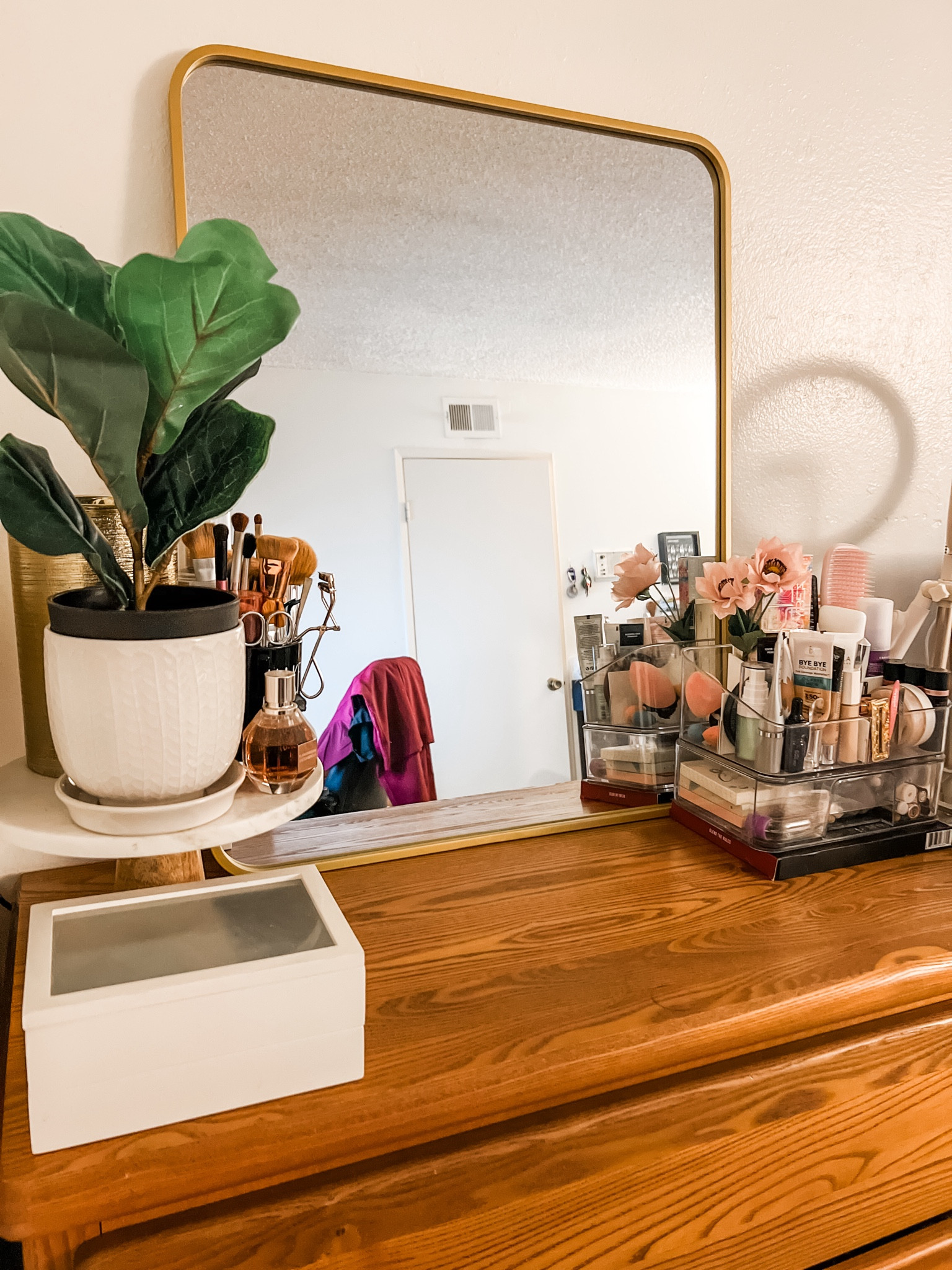 Some of my DIY makeup vanity top essentials. It elevates my mood and motivates me to get ready every morning.

#LTKbeauty #LTKfindsunder50 #LTKSpringSale