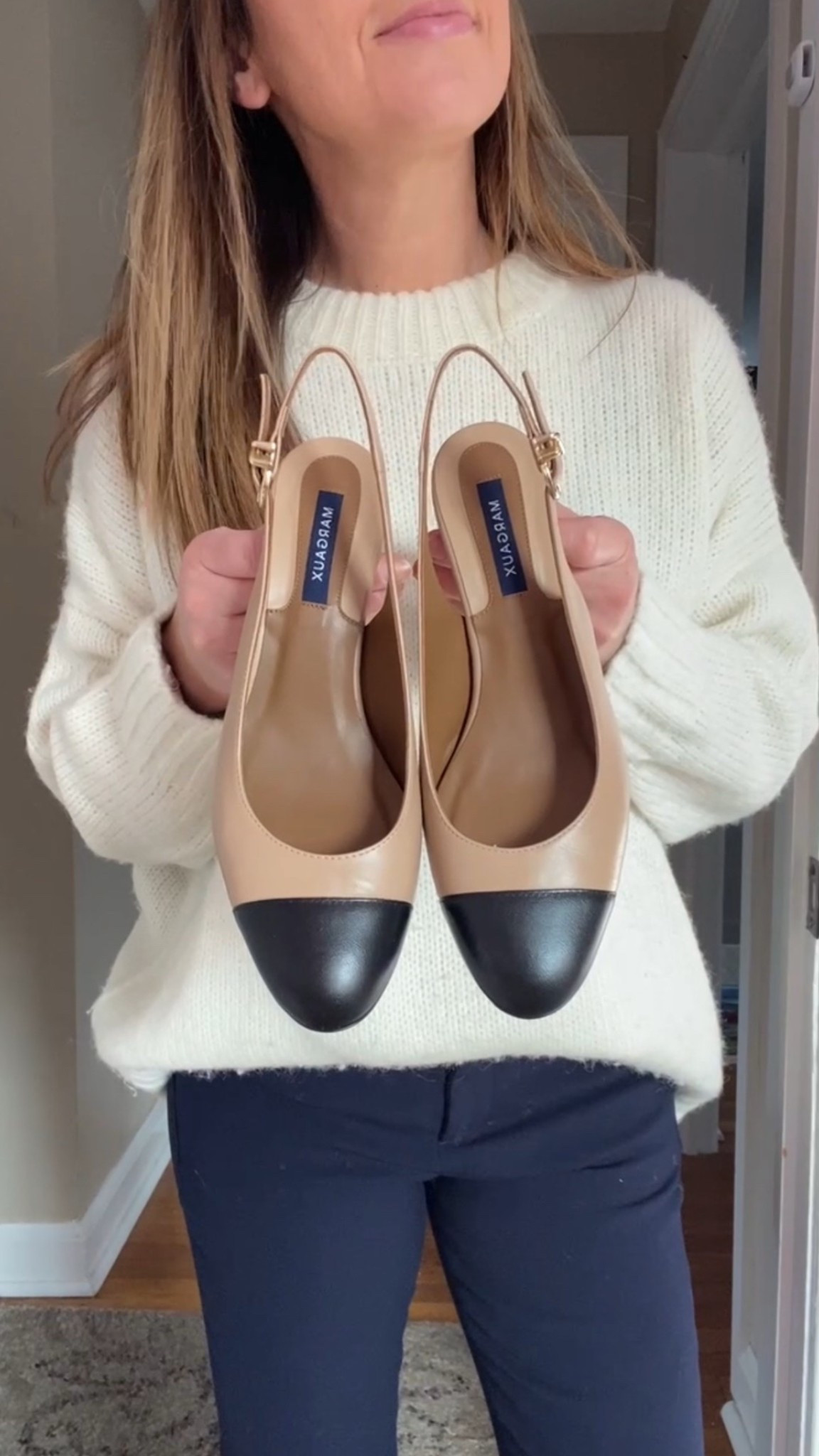 Obsessed with these Capo slingbacks for fall 🤍 The 1.5” block heel is just the right height—elevated but still super comfortable for all-day wear. The design is so classic and elegant, the kind of shoe that truly goes with everything. Wearing my true size 7.5! Had to share because these are definitely a new staple in my closet this season. 🍂✨

•	fall fashion 2025
	•	fall outfits for women
	•	fall style essentials
	•	fall wardrobe staples
	•	chic fall outfits
	•	classic fall style
	•	effortless fall looks
	•	neutral fall outfit ideas



#LTKStyleTip #LTKShoeCrush #LTKWorkwear