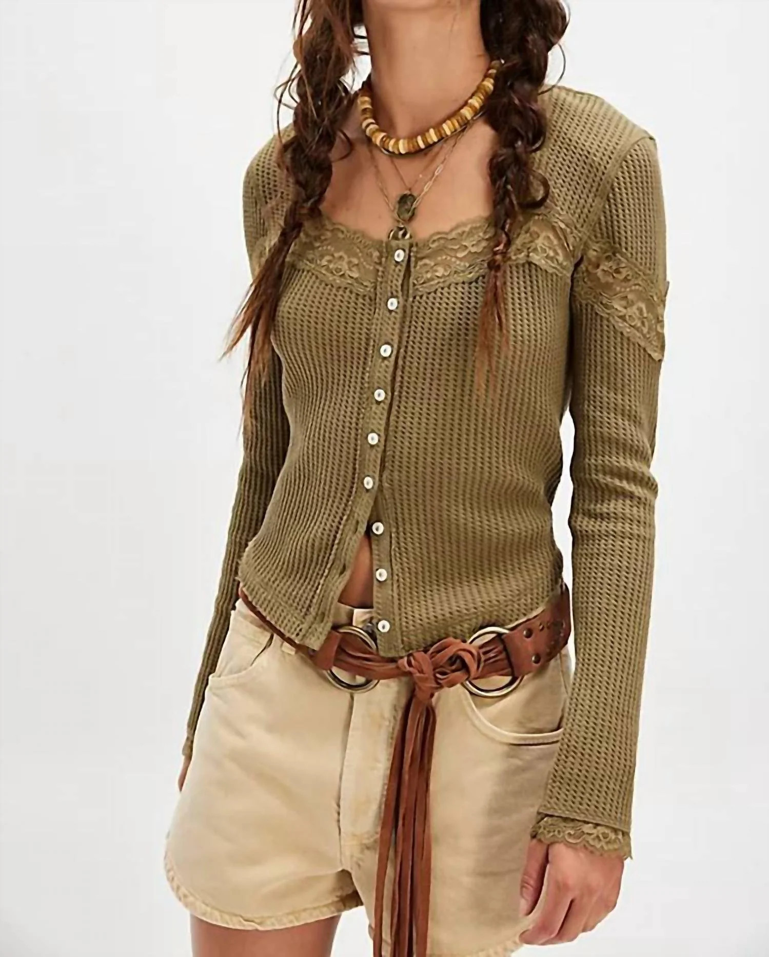 Lets Party Cardigan In Gothic Olive | Shop Simon