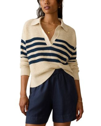 Faherty Striped Polo Sweater  | Bloomingdale's Women | Bloomingdale's (US)