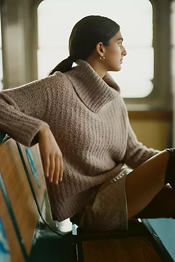 Maeve Cowl-Neck Pullover Sweater | Anthropologie (US)