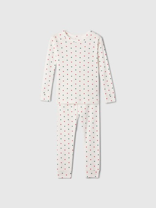 Kids & babyGap 100% Organic Cotton Heart PJ Set | Gap Factory