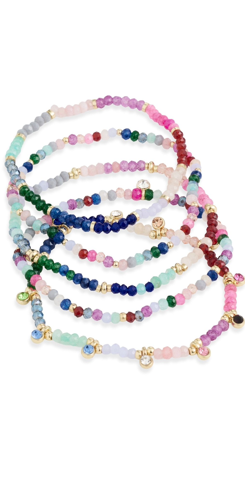 BaubleBar Indya Semi-Precious Layered Bracelets Multi One Size | Shopbop