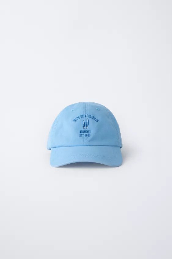 EMBROIDERED WASHED EFFECT CAP | Zara US
