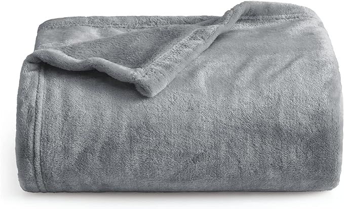 Bedsure Fleece Blanket Twin Blanket Light Grey - 300GSM Soft Lightweight Plush Cozy Twin XL Blank... | Amazon (US)