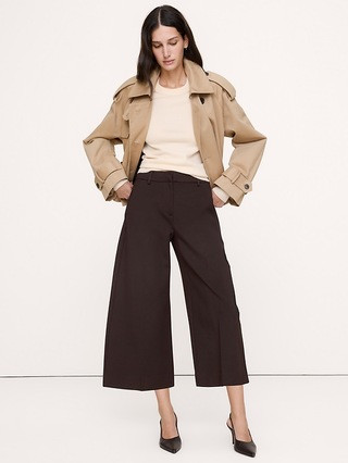 High-Rise Ponte Culotte | Banana Republic (US)