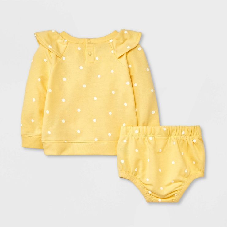 Baby Girls' Sweatshirt & Shorts Set - Cat & Jack; Yellow | Target