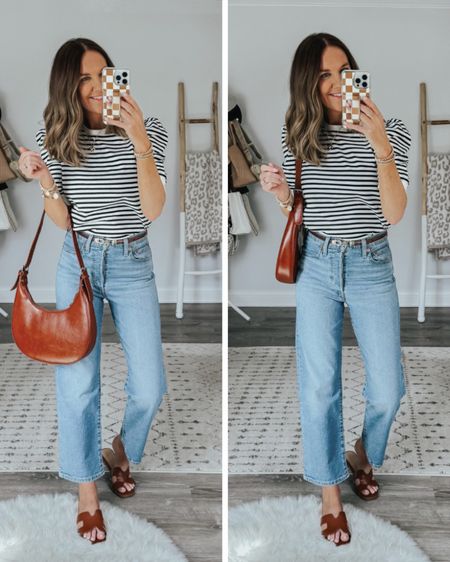 Puff sleeve striped top small
Levi’s TTS
Brown sandals TTS

Amazon outfit idea, puff sleeve top, summer tops, Amazon fashion 2024, Levi’s jeans, how to style, workwear outfit, what to wear, timeless style, ageless style, neutral aesthetic, classic style



#LTKFindsUnder50 #LTKStyleTip #LTKWorkwear