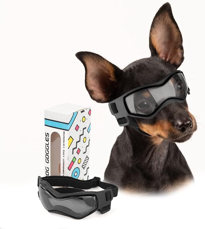 PETLESO Dog Goggles Small Breed, Dog Sunglasses for Small Breed UV Protection Eyewear for Small D... | Amazon (US)