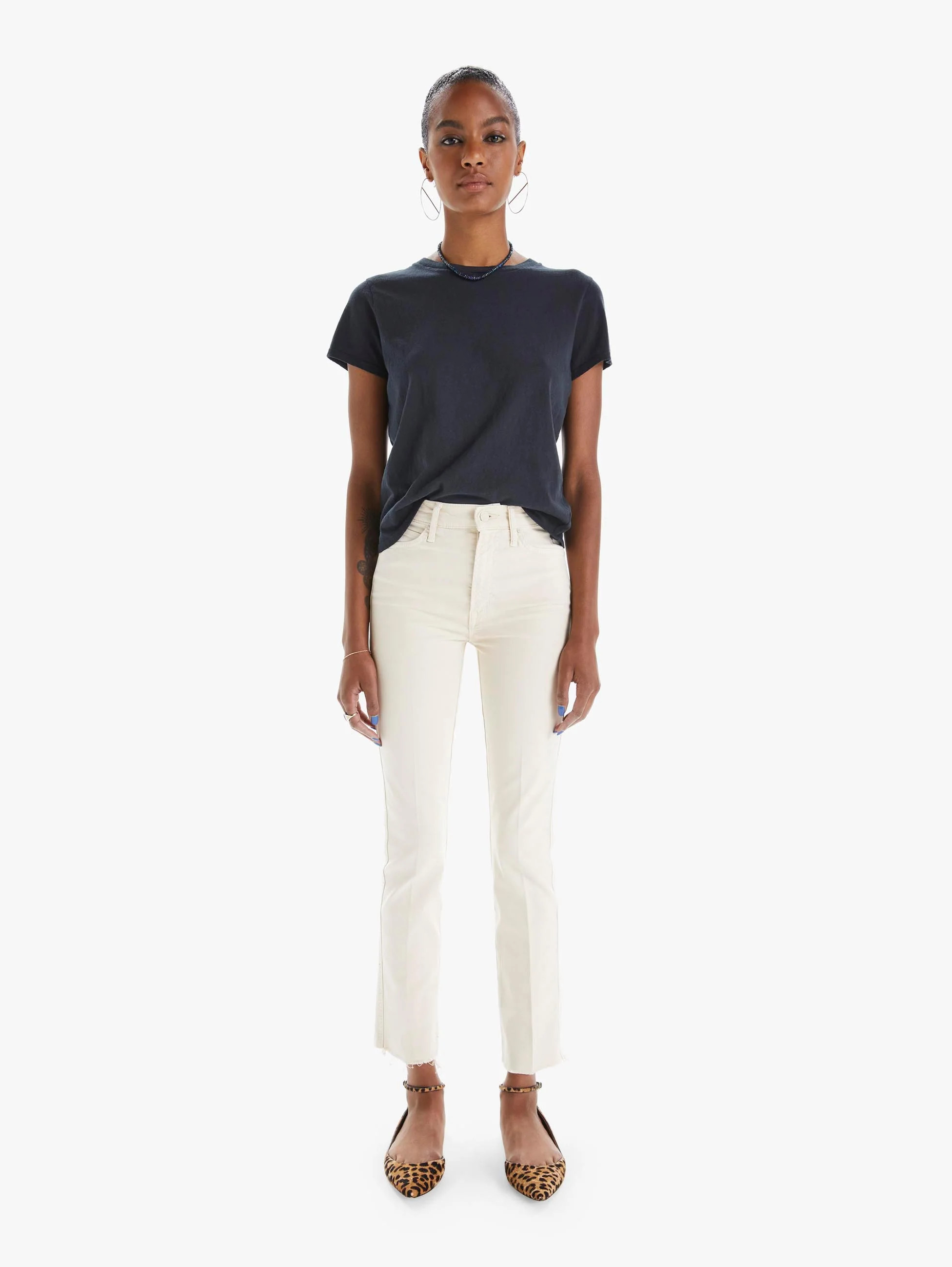 High Waisted Rascal Ankle Fray | Mother Denim