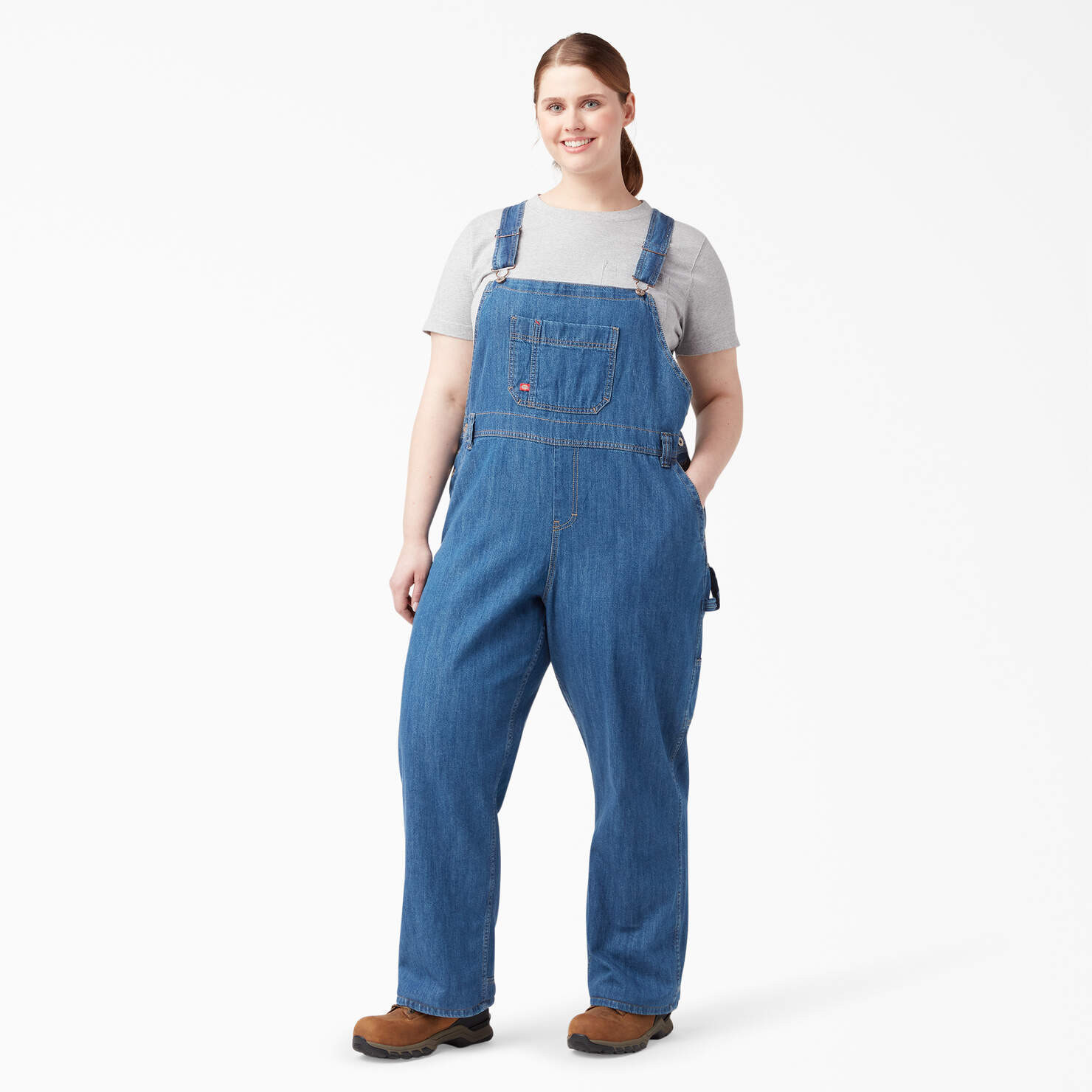 Women's Plus Relaxed Fit Bib Overalls - Dickies US | Dickies