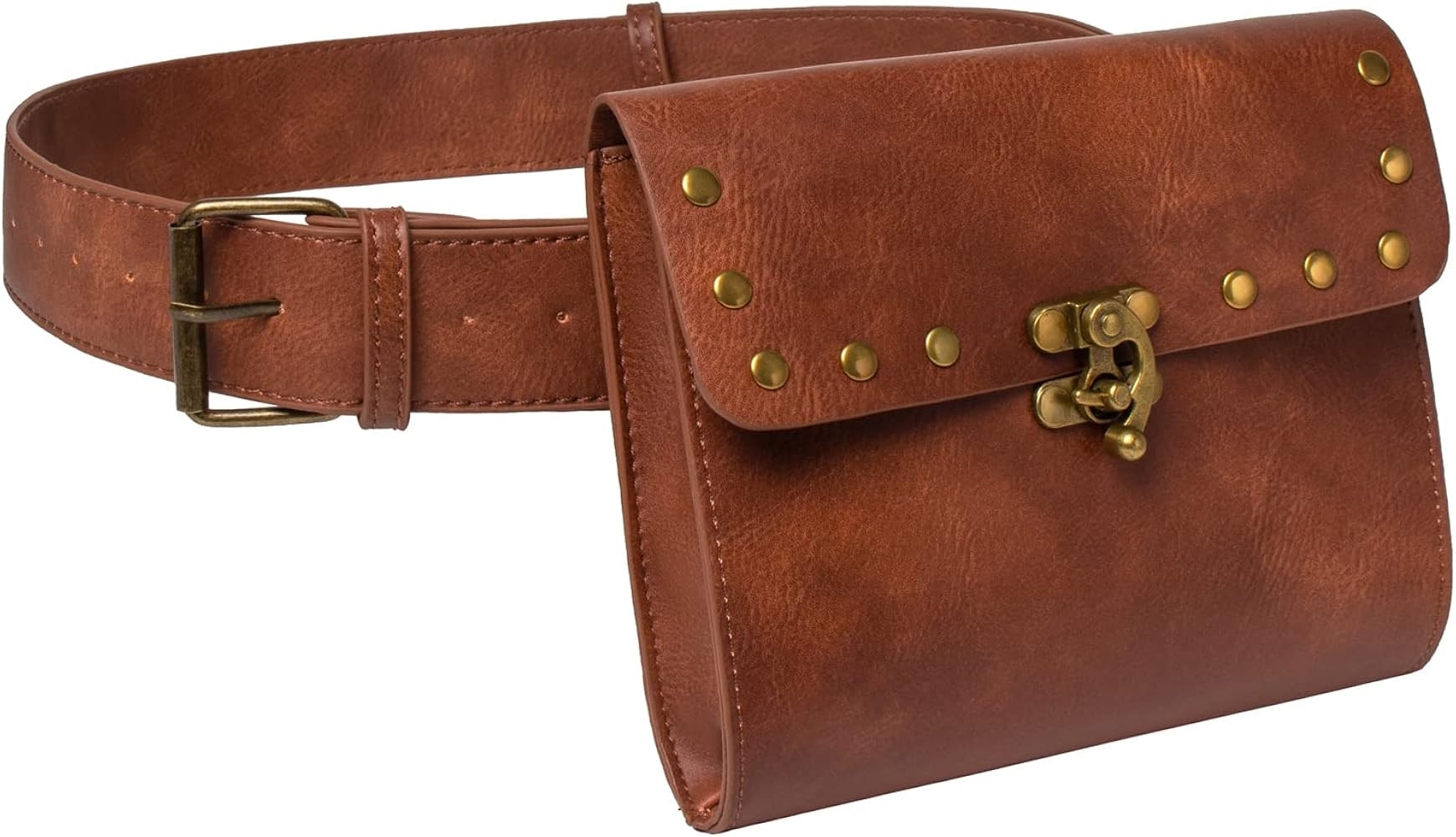 Belt Pouch Waist Bag Fanny Pack Medieval Vintage Leather Pouch Cellphone Holder Holster Carry Bel... | Amazon (US)