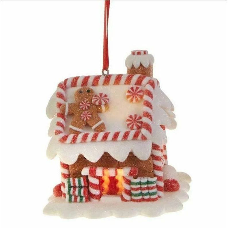 RAZ Imports 3 Gingerbread Houses LED Light Christmas Decorations Christmas Tree Ornaments Home De... | Etsy (US)