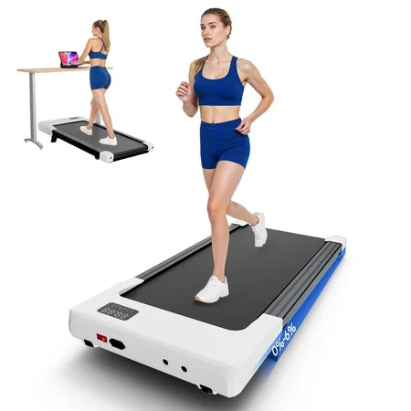MJWW Walking Pad with Incline, Under Desk Treadmill, 3 in 1 Portable Treadmills for Home with Remote Control LED Display, 2.5 HP Quiet Mini Treadmill for Office Home Use, 300 Lbs Capacity | Walmart (US)