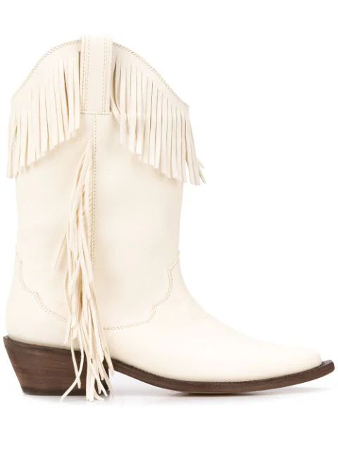 fringed cowboy boots | Farfetch (US)