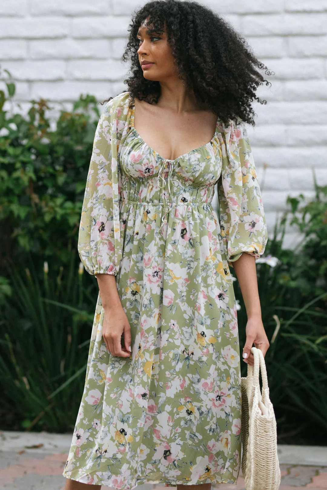 Elizabeth Puff Sleeve Dress | Morning Lavender